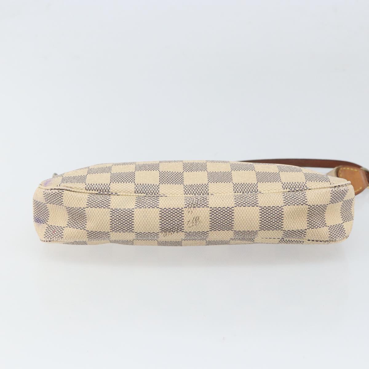 LOUIS VUITTON Damier Azur Pochette Accessoires Pouch N41207 LV Auth 168622