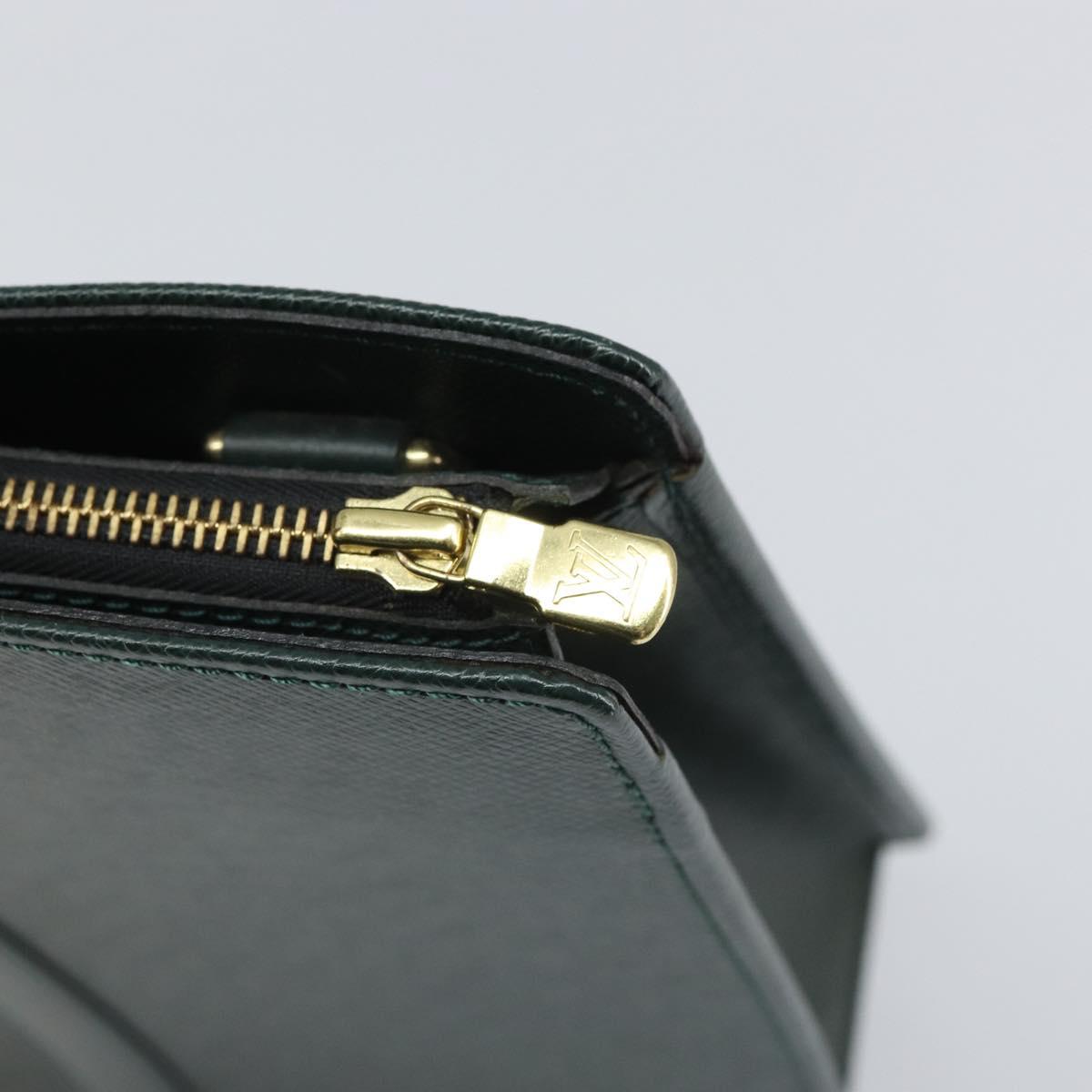 LOUIS VUITTON Taiga Porte Documents Rozan Bag Epicea M30054 LV Auth 168630