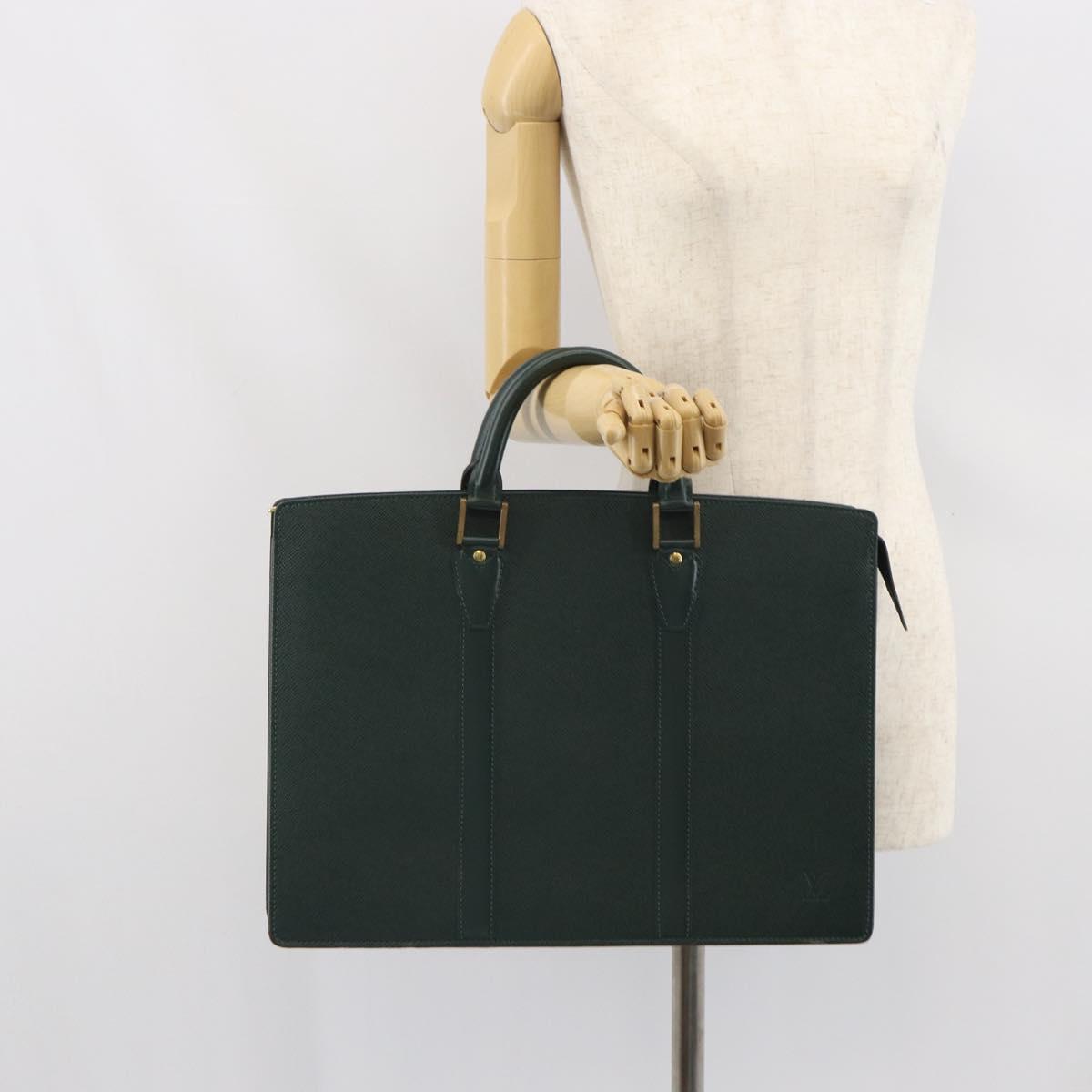 LOUIS VUITTON Taiga Porte Documents Rozan Bag Epicea M30054 LV Auth 168630