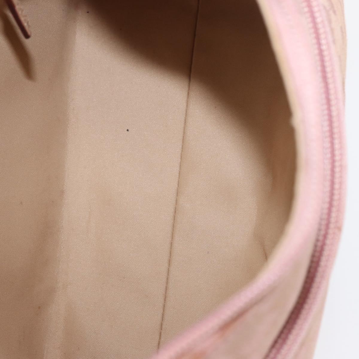 GUCCI GG Canvas Shoulder Bag Pink Silver 001 3386 Auth 168636