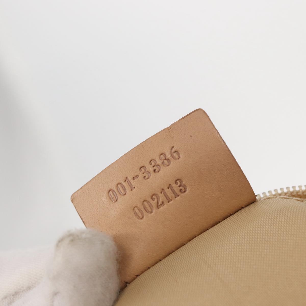 GUCCI GG Canvas Shoulder Bag Pink Silver 001 3386 Auth 168636