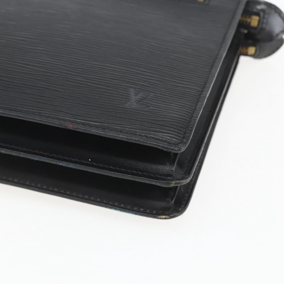 LOUIS VUITTON Epi Angian Shoulder Bag 2way Black M52112 LV Auth 168639