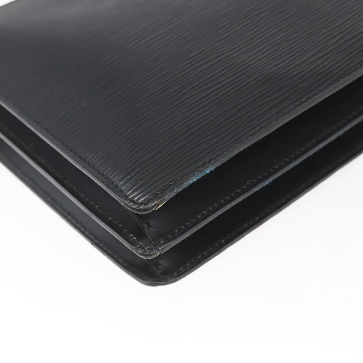 LOUIS VUITTON Epi Angian Shoulder Bag 2way Black M52112 LV Auth 168639