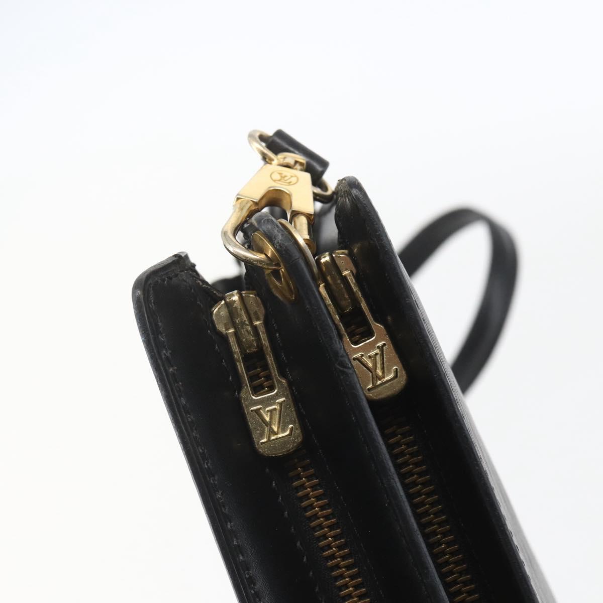 LOUIS VUITTON Epi Angian Shoulder Bag 2way Black M52112 LV Auth 168639