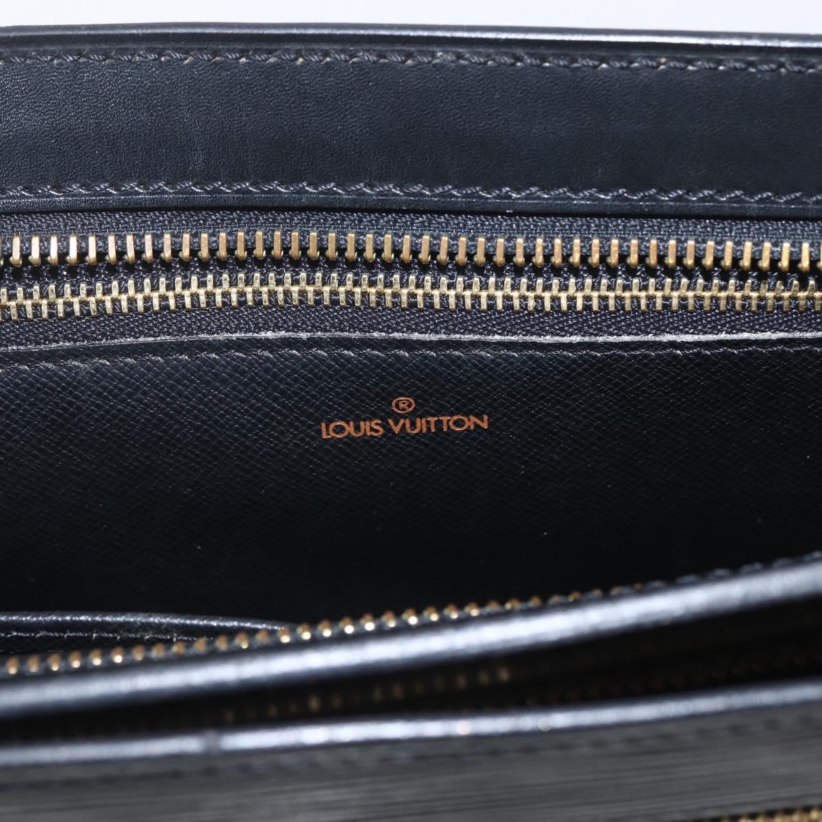 LOUIS VUITTON Epi Angian Shoulder Bag 2way Black M52112 LV Auth 168639