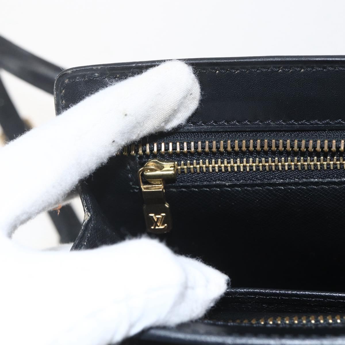 LOUIS VUITTON Epi Angian Shoulder Bag 2way Black M52112 LV Auth 168639