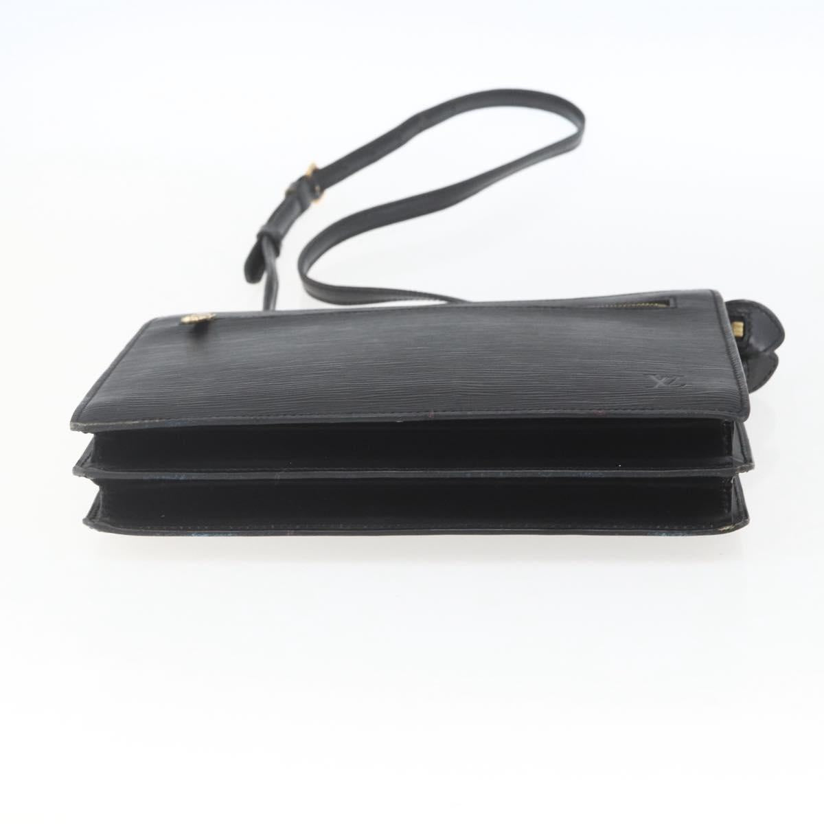 LOUIS VUITTON Epi Angian Shoulder Bag 2way Black M52112 LV Auth 168639