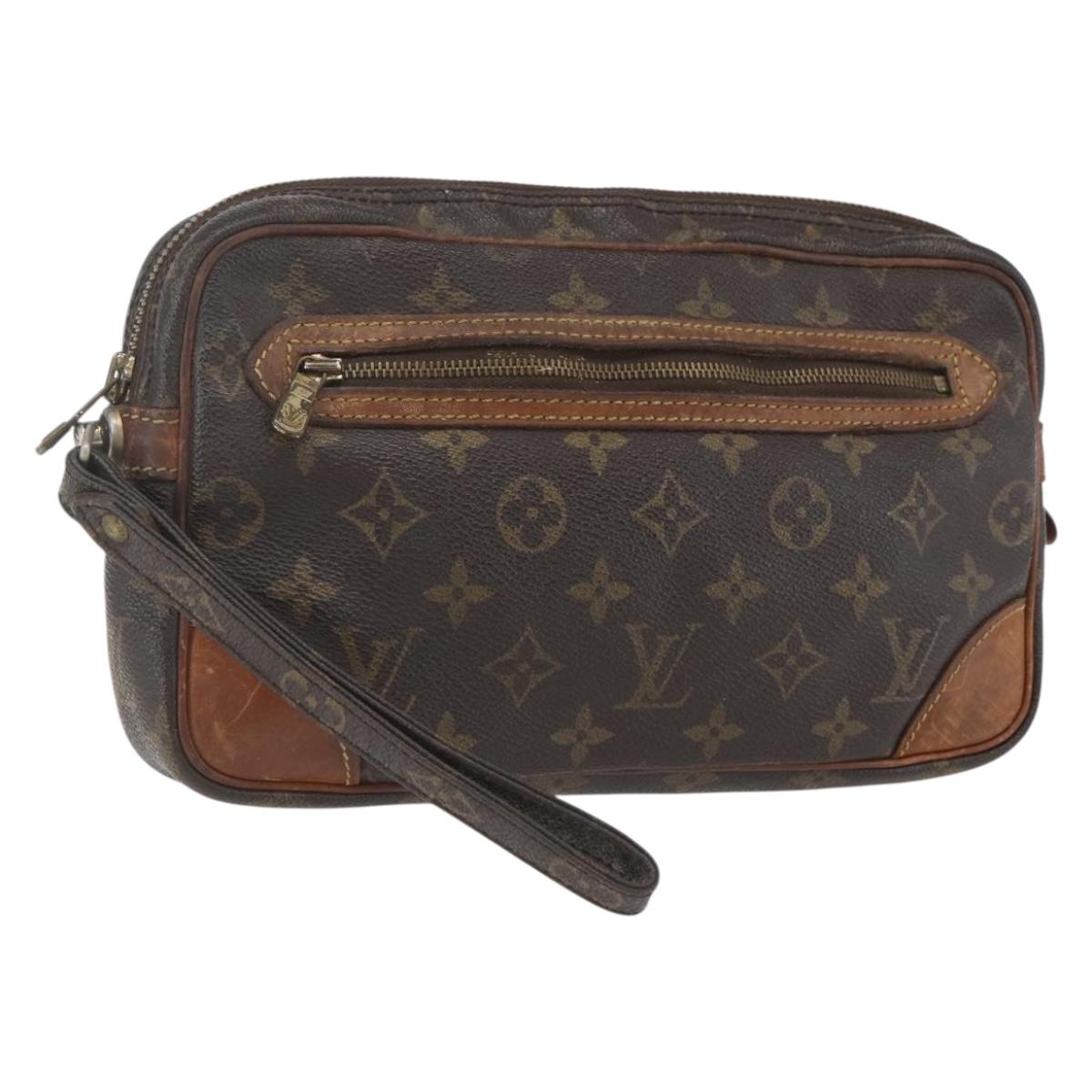 LOUIS VUITTON Monogram Marly Dragonne GM Clutch Bag M51825 LV Auth 168640