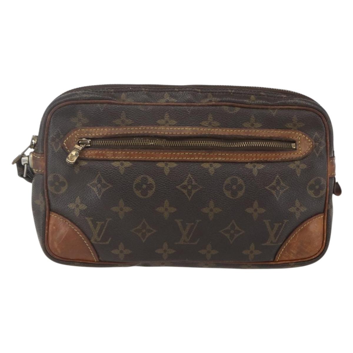 LOUIS VUITTON Monogram Marly Dragonne GM Clutch Bag M51825 LV Auth 168640