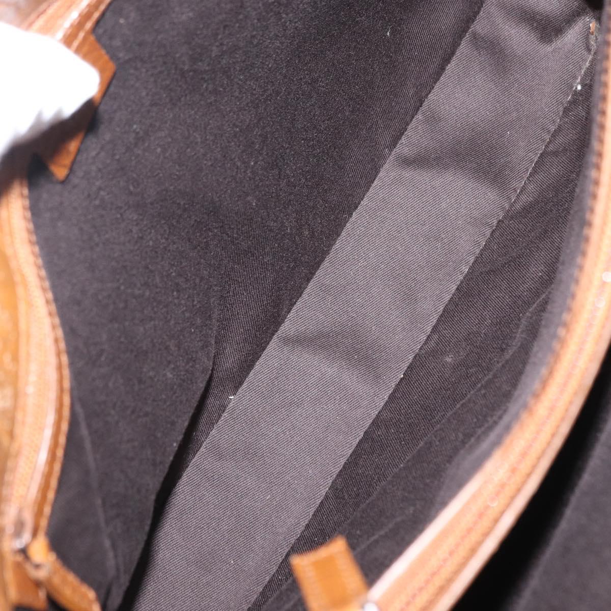 GUCCI Bamboo GG Canvas Hand Bag Beige 112526 Auth 168645