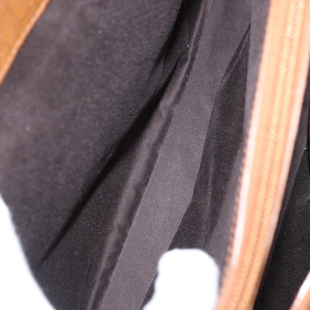 GUCCI Bamboo GG Canvas Hand Bag Beige 112526 Auth 168645