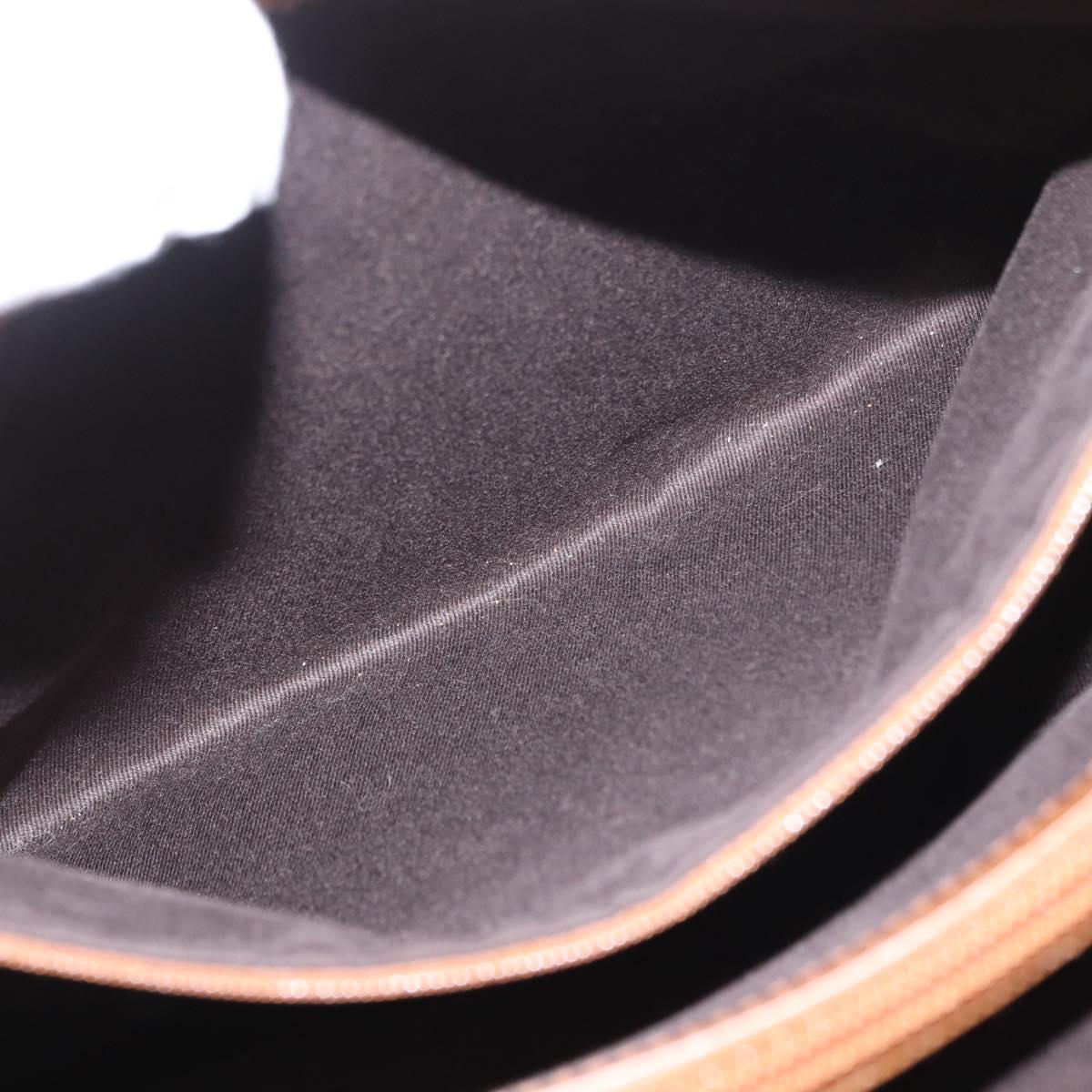 GUCCI Bamboo GG Canvas Hand Bag Beige 112526 Auth 168645