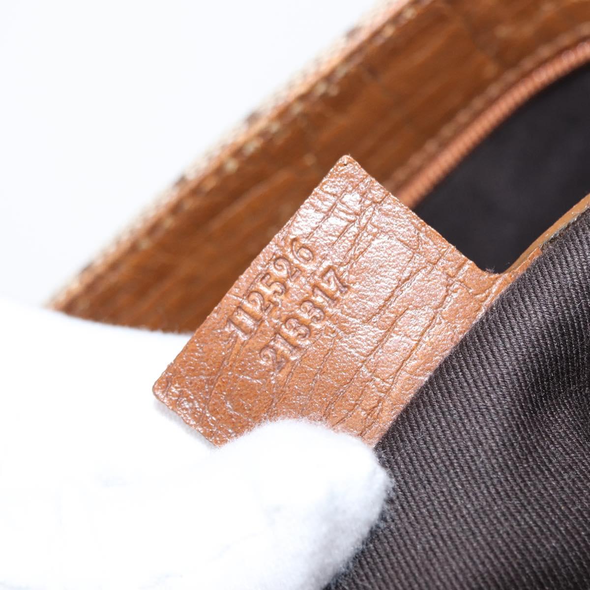 GUCCI Bamboo GG Canvas Hand Bag Beige 112526 Auth 168645