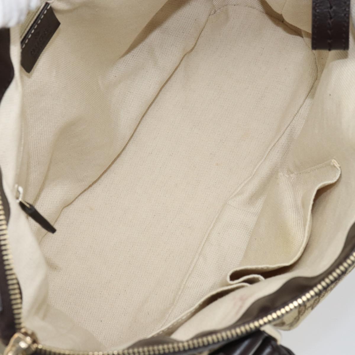 GUCCI Sukey GG Canvas Hand Bag Beige Gold 247902 Auth 168661