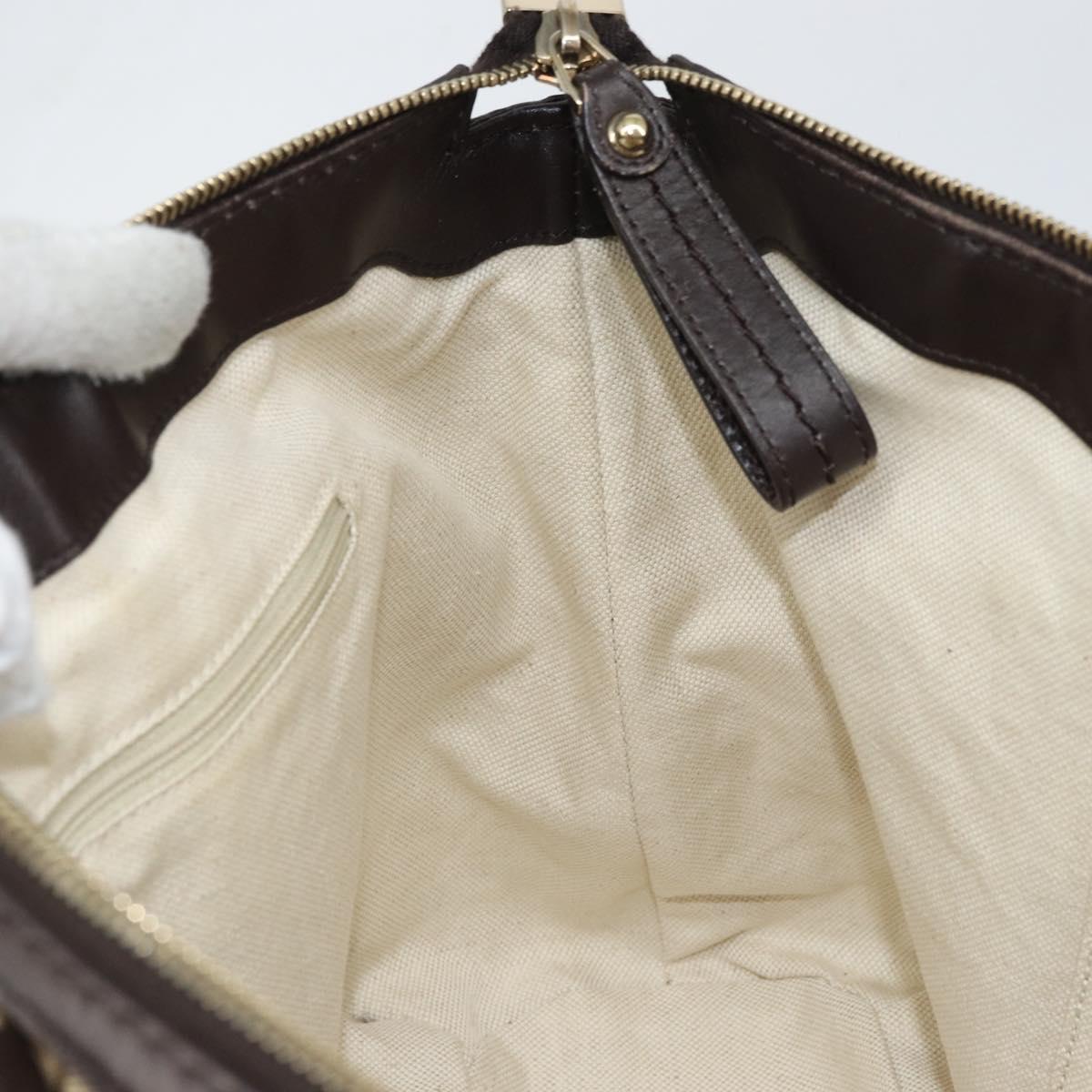GUCCI Sukey GG Canvas Hand Bag Beige Gold 247902 Auth 168661