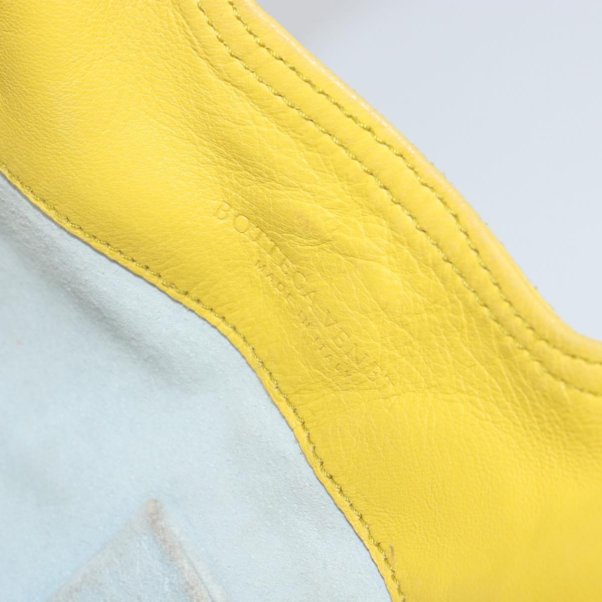 BOTTEGA VENETA INTRECCIATO Hand Bag Leather Yellow 143393 Auth 168672