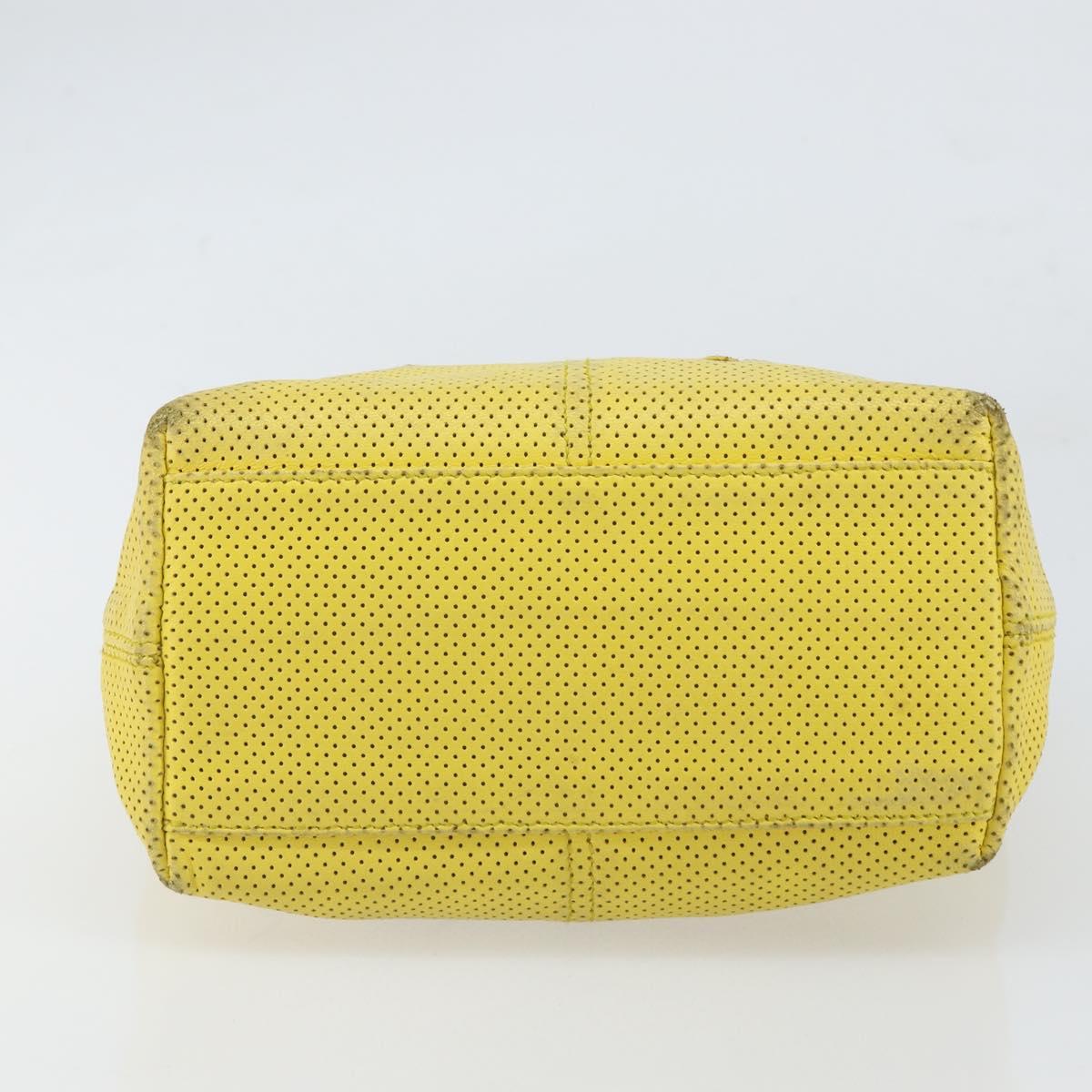 BOTTEGA VENETA INTRECCIATO Hand Bag Leather Yellow 143393 Auth 168672