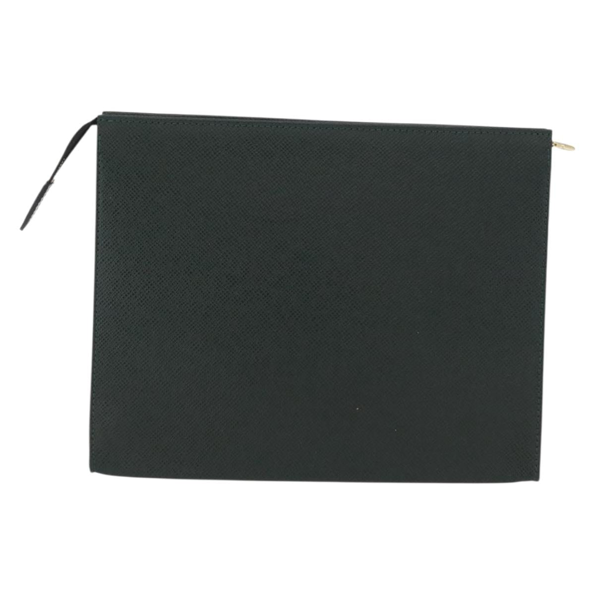 LOUIS VUITTON Taiga Poche Toilette 26 Pouch Epicea LV Auth 168673