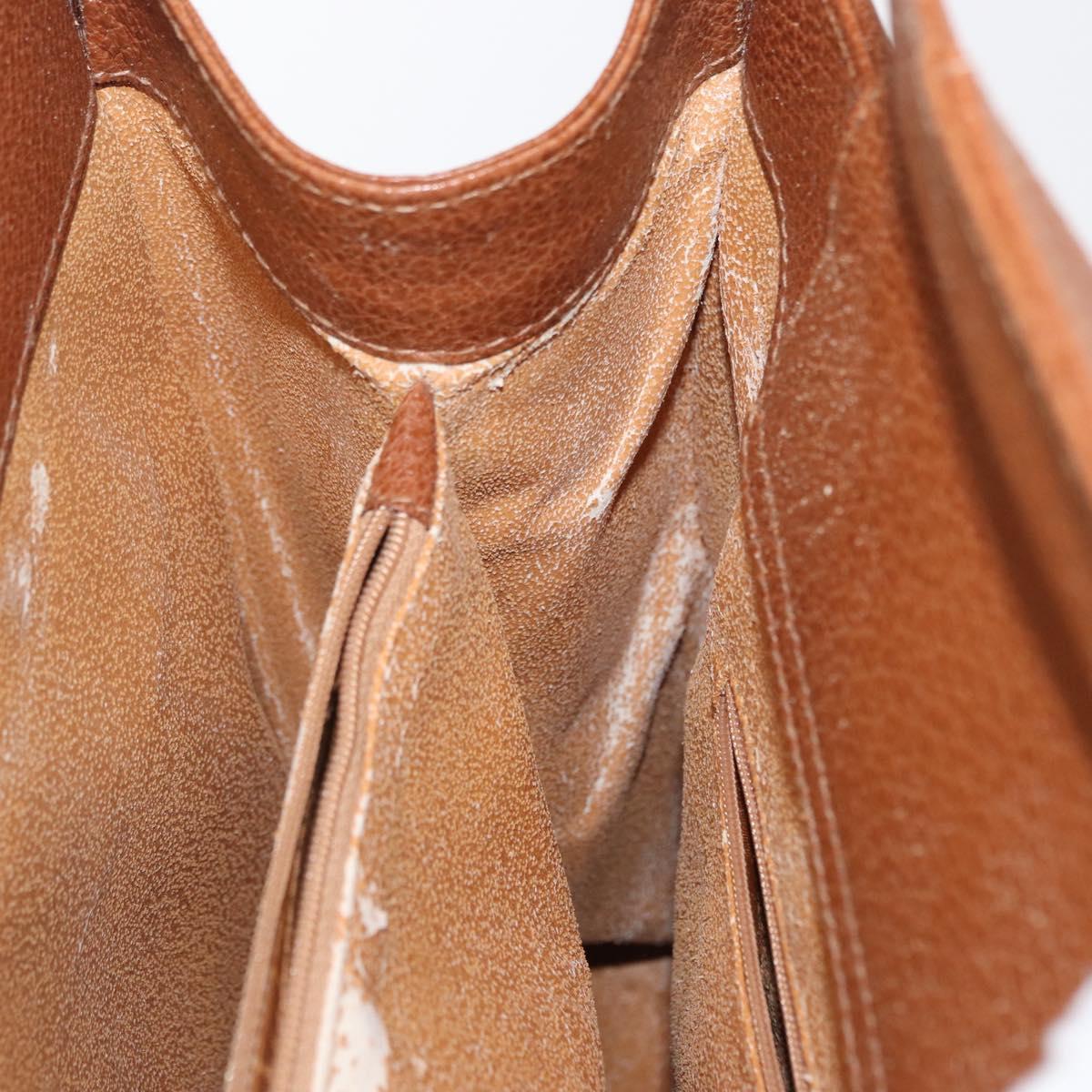 GUCCI Bamboo Tote Bag Leather Brown Gold 002 2853 0260 Auth 168674