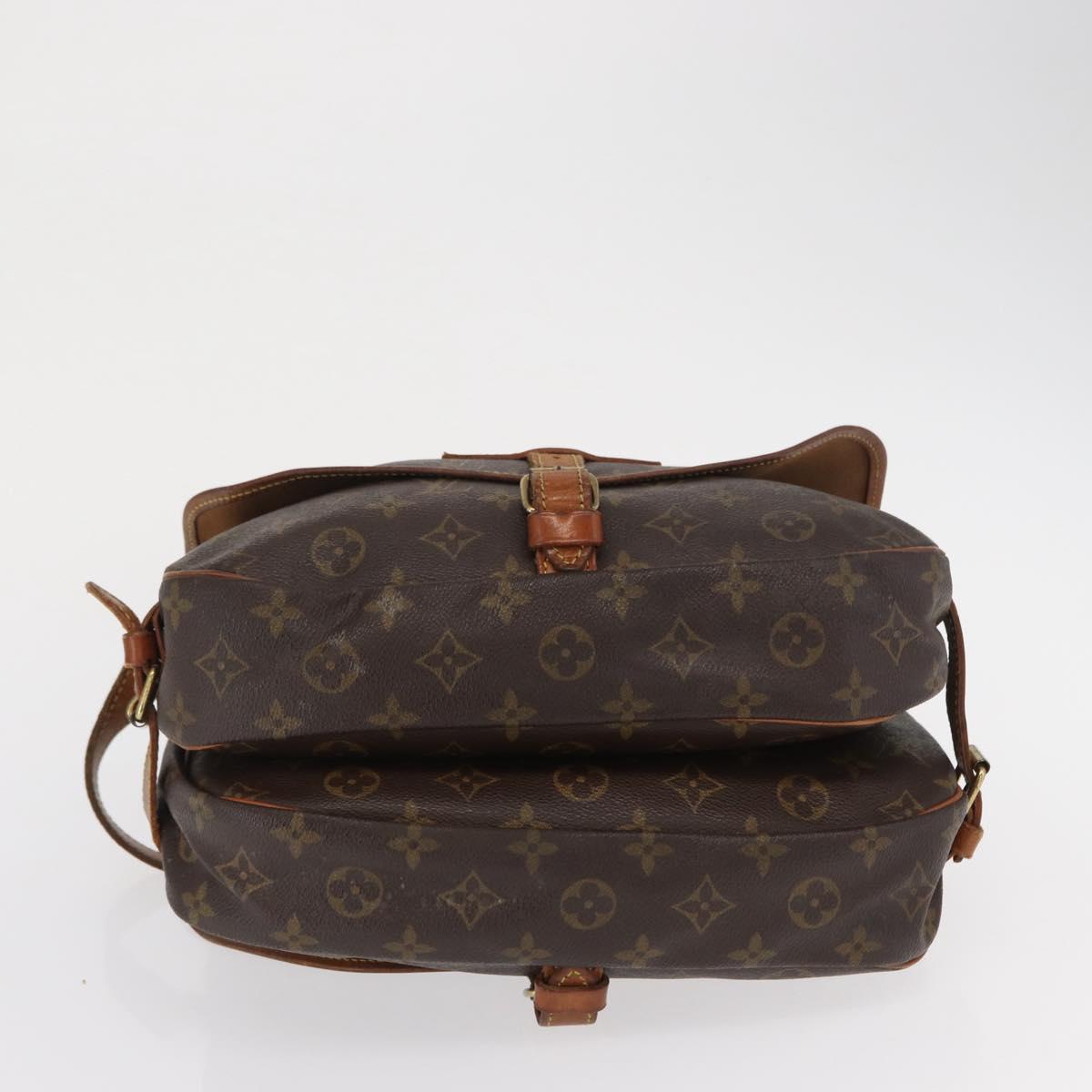 LOUIS VUITTON Monogram Saumur 30 Shoulder Bag M42256 LV Auth 168684