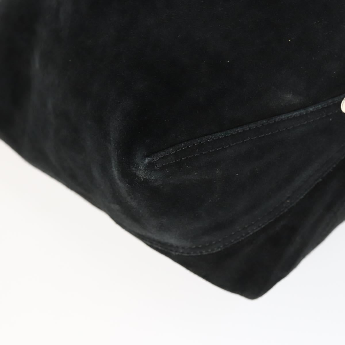 TIFFANY&Co. Reversible Tote Bag Suede Black Auth 168718