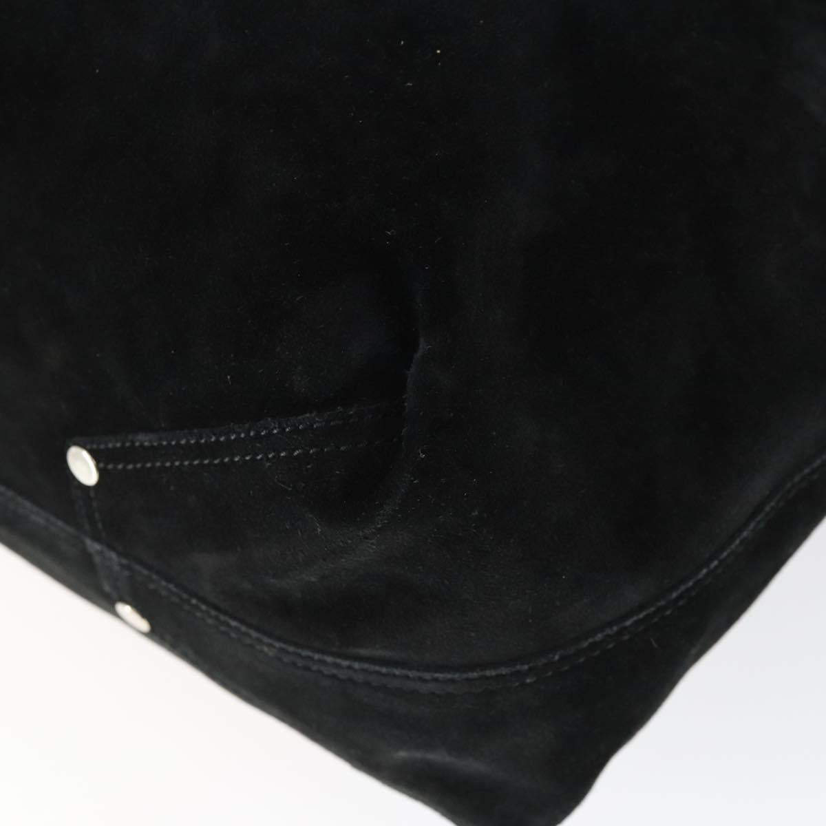 TIFFANY&Co. Reversible Tote Bag Suede Black Auth 168718