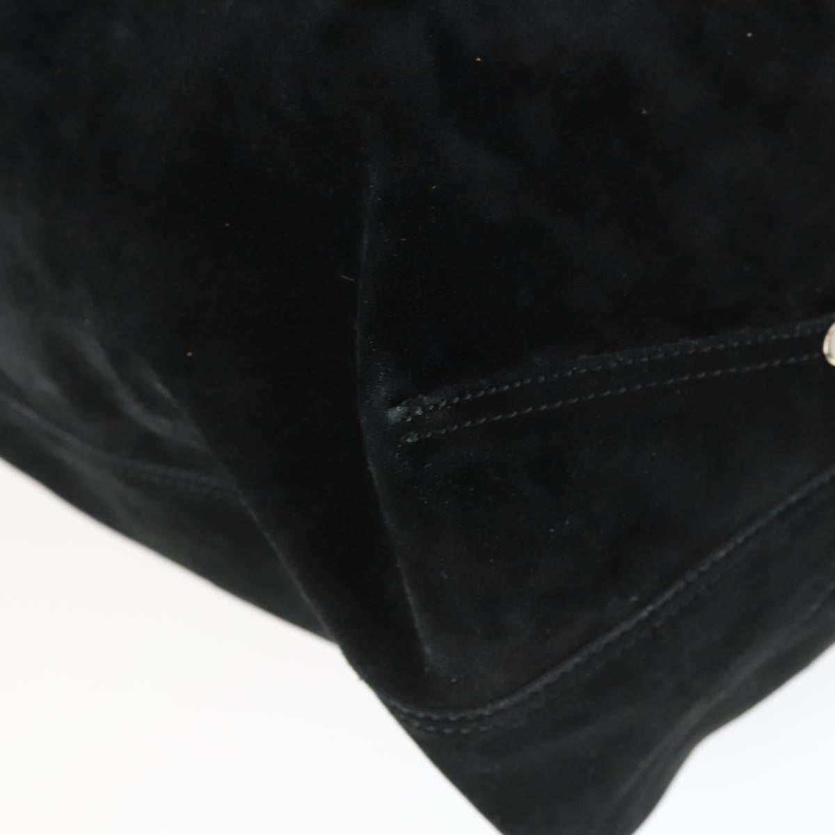 TIFFANY&Co. Reversible Tote Bag Suede Black Auth 168718