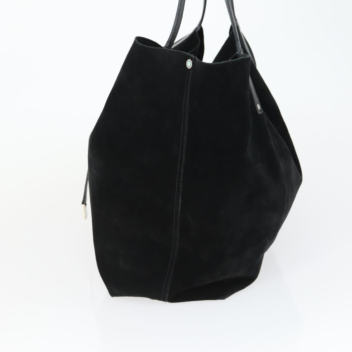 TIFFANY&Co. Reversible Tote Bag Suede Black Auth 168718