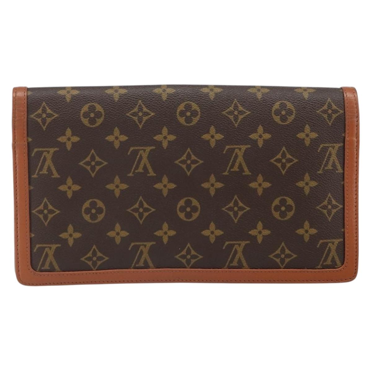 LOUIS VUITTON Monogram Pochette Dam GM Clutch Bag M51810 LV Auth 168730