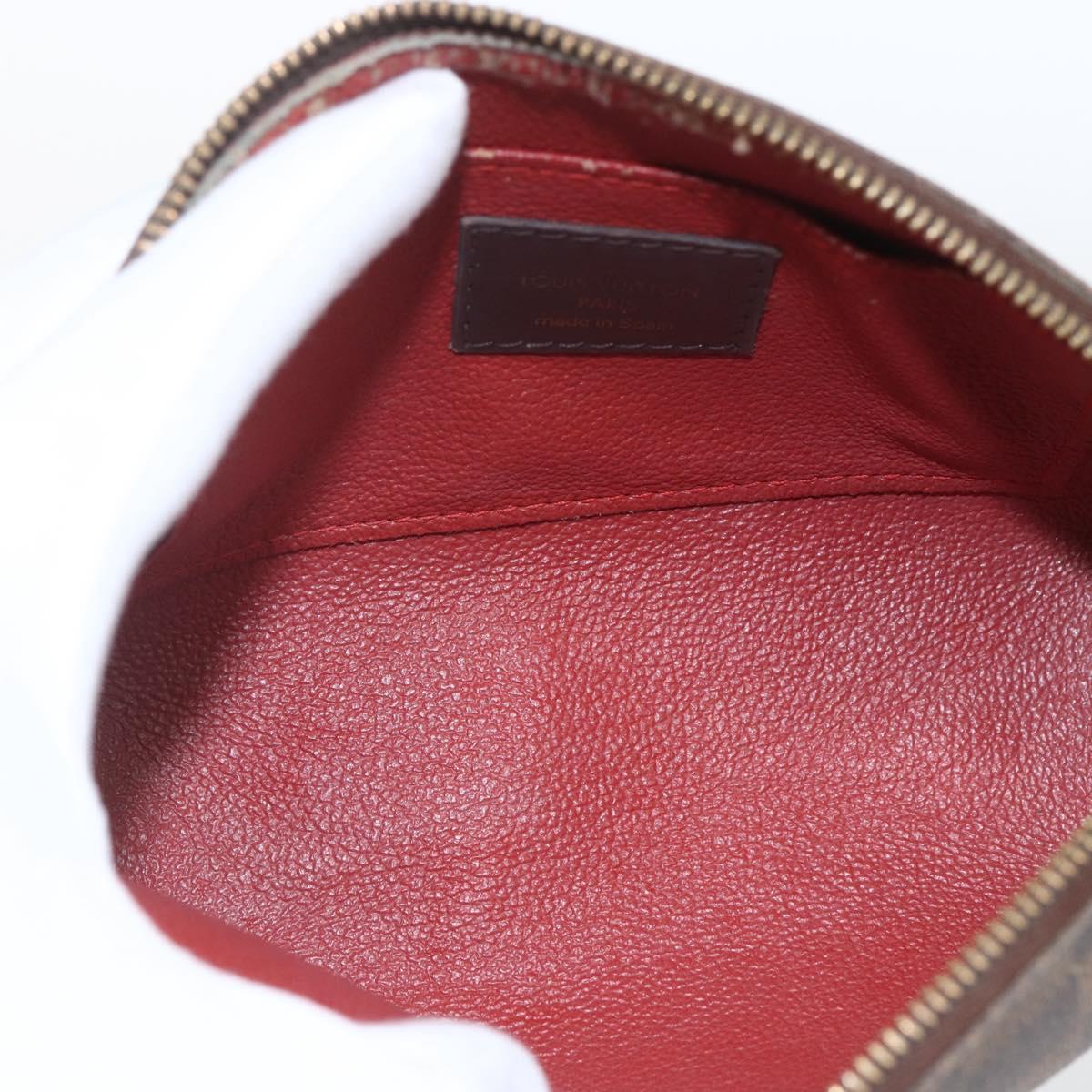 LOUIS VUITTON Damier Ebene Pochette Cosmetic PM Pouch N47516 LV Auth 168750