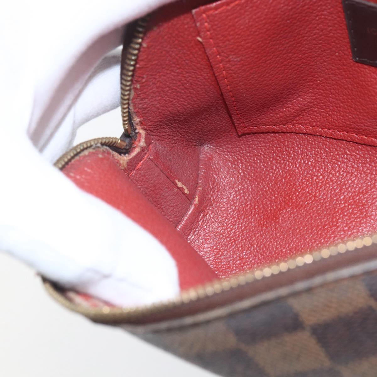 LOUIS VUITTON Damier Ebene Pochette Cosmetic PM Pouch N47516 LV Auth 168750