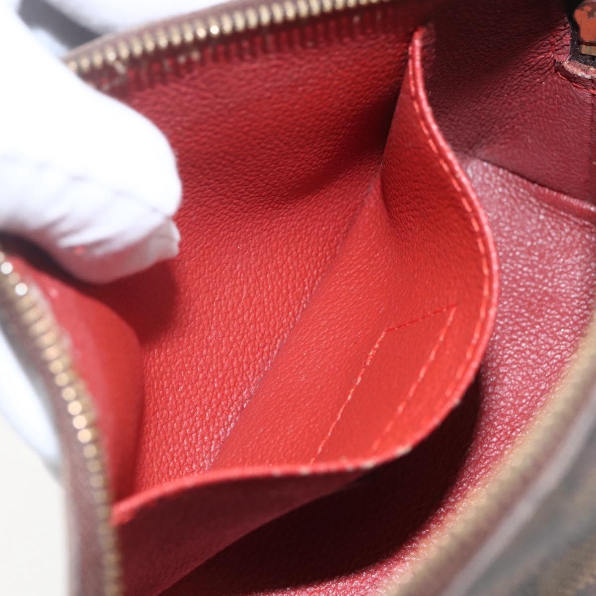 LOUIS VUITTON Damier Ebene Pochette Cosmetic PM Pouch N47516 LV Auth 168750