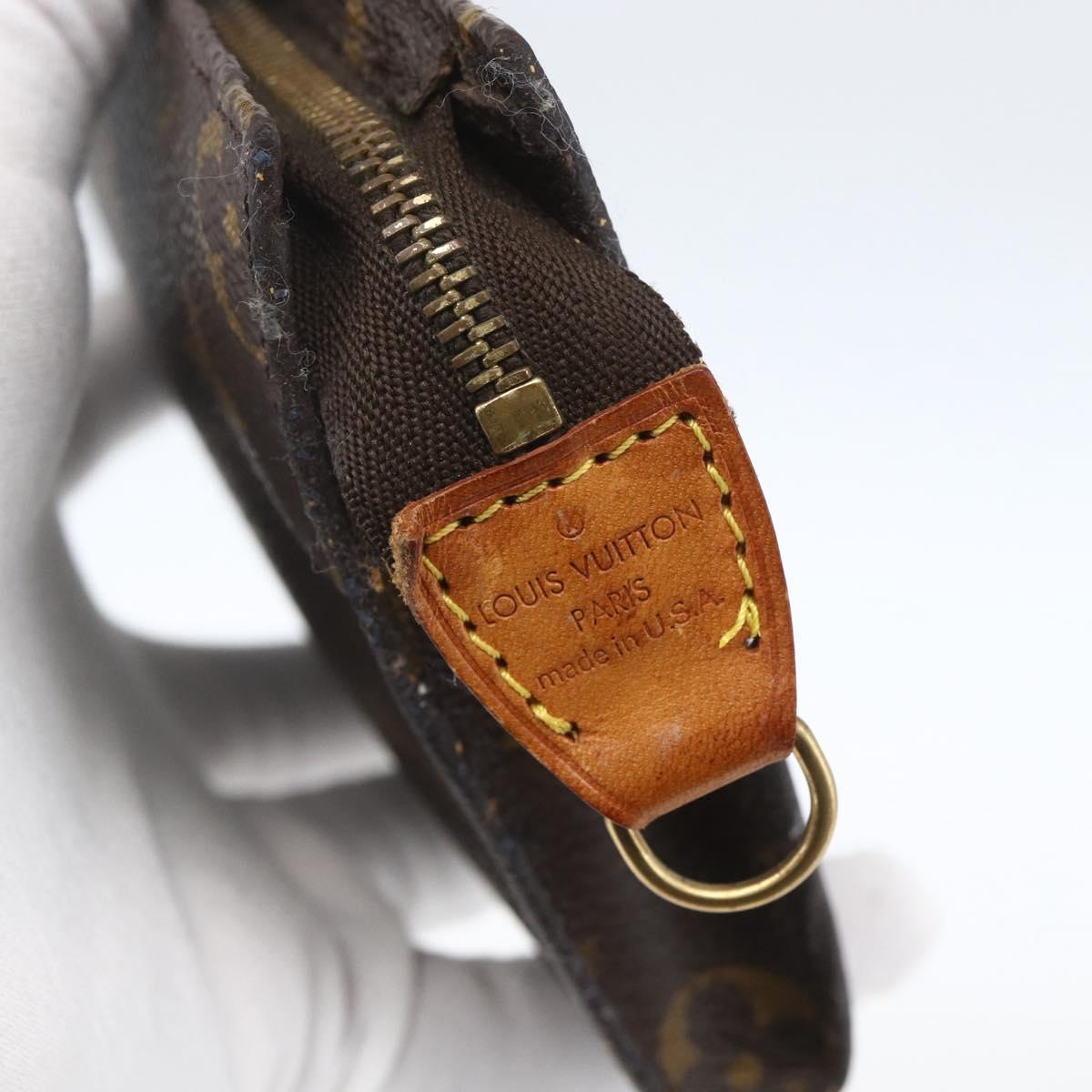 LOUIS VUITTON Monogram Bucket PM Accessory Pouch LV Auth 168751