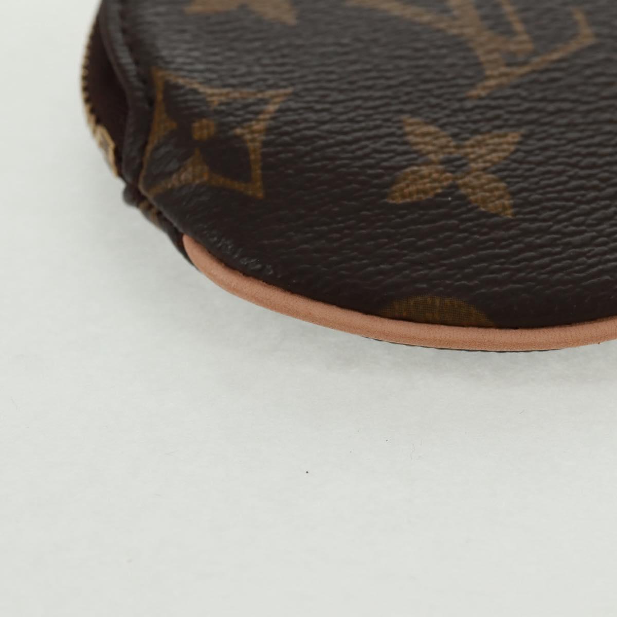 LOUIS VUITTON Monogram Porte Monnaie Rond Coin Purse M61926 LV Auth 168756V