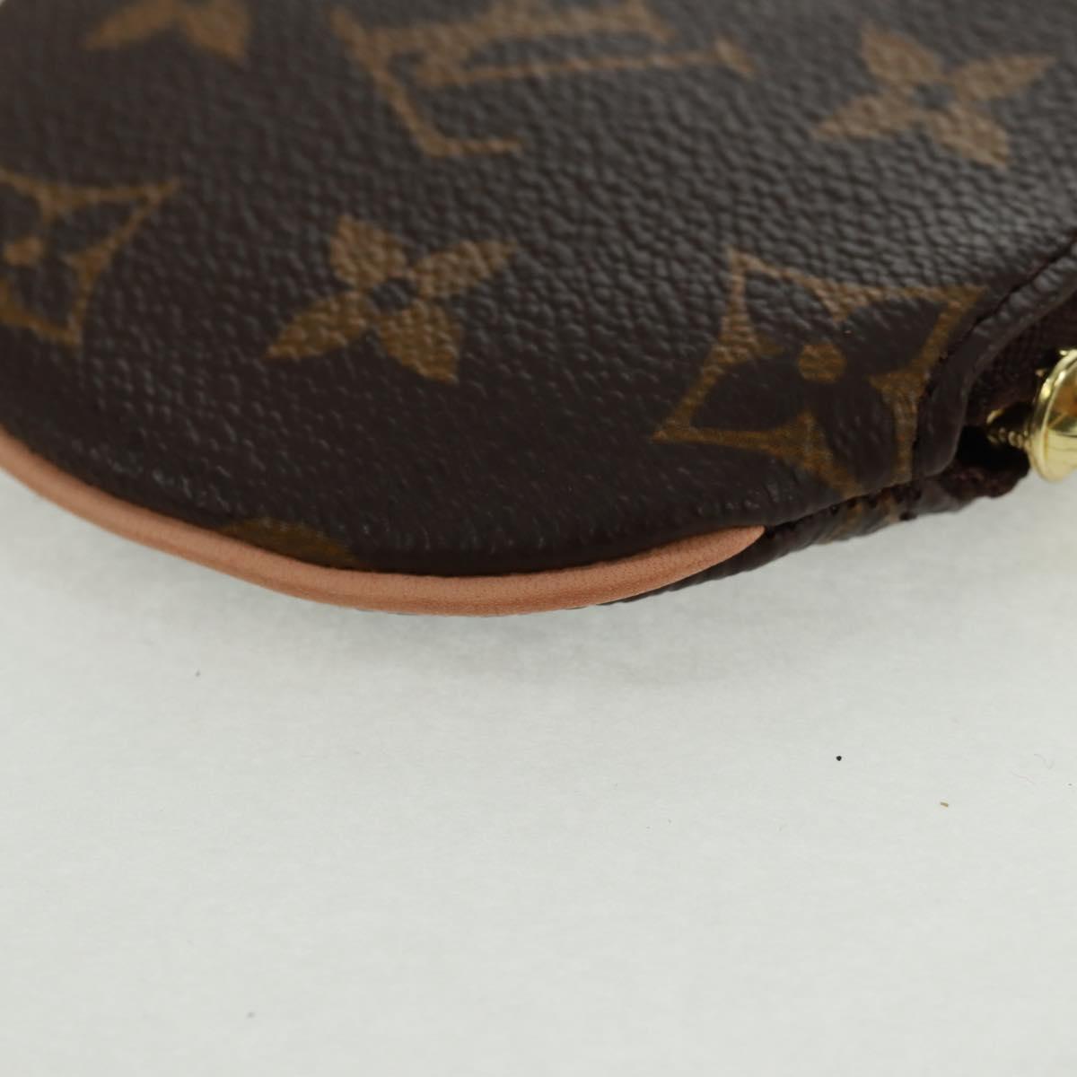 LOUIS VUITTON Monogram Porte Monnaie Rond Coin Purse M61926 LV Auth 168756V