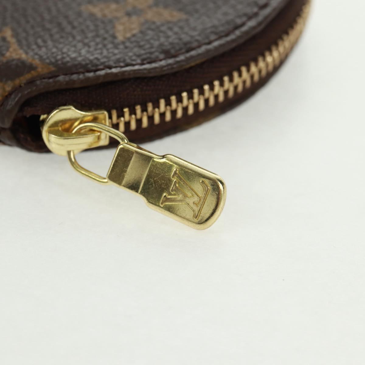 LOUIS VUITTON Monogram Porte Monnaie Rond Coin Purse M61926 LV Auth 168756V