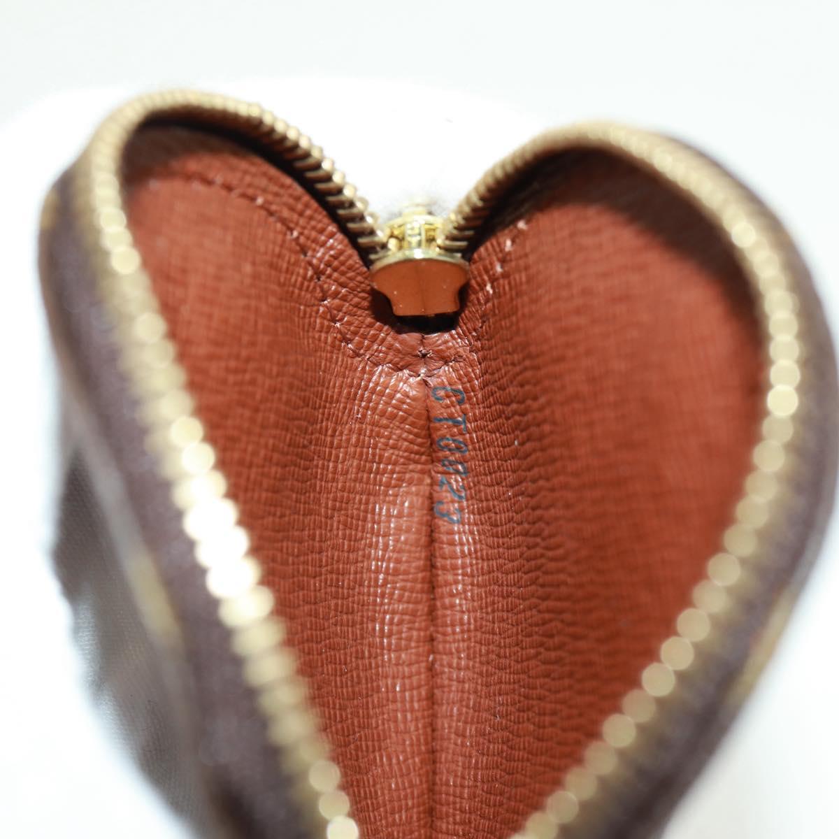 LOUIS VUITTON Monogram Porte Monnaie Rond Coin Purse M61926 LV Auth 168756V