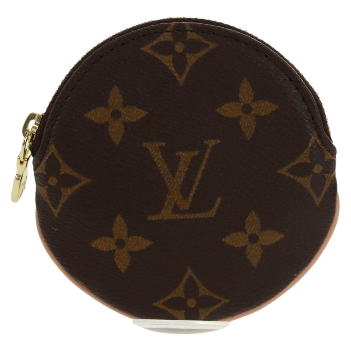 LOUIS VUITTON Monogram Porte Monnaie Rond Coin Purse M61926 LV Auth 168756V