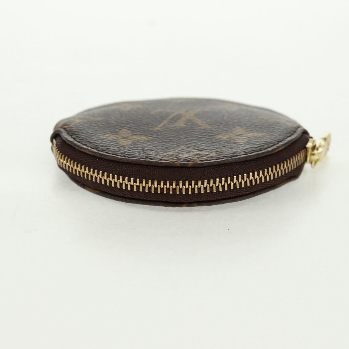 LOUIS VUITTON Monogram Porte Monnaie Rond Coin Purse M61926 LV Auth 168756V