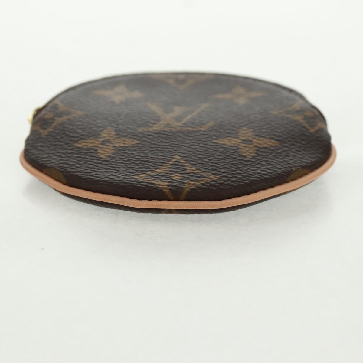 LOUIS VUITTON Monogram Porte Monnaie Rond Coin Purse M61926 LV Auth 168756V