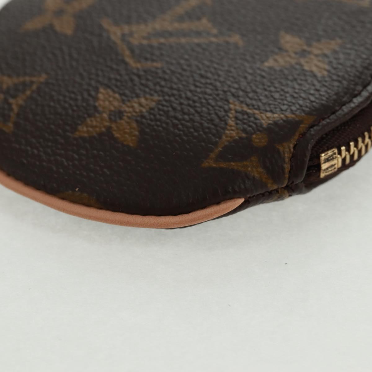 LOUIS VUITTON Monogram Porte Monnaie Rond Coin Purse M61926 LV Auth 168756V