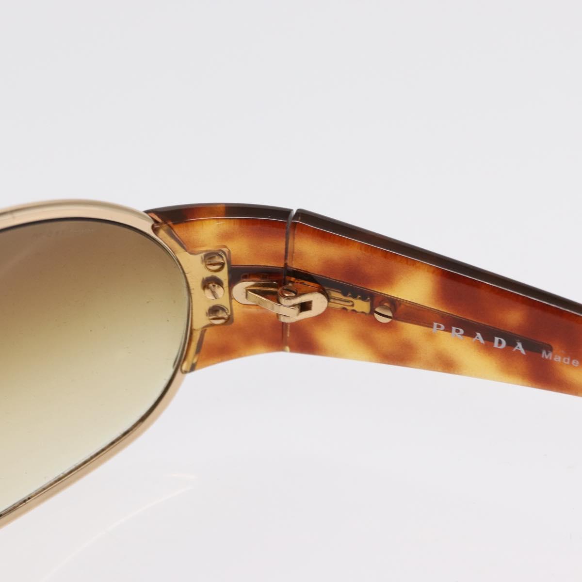 PRADA Sunglasses plastic Brown Auth 168768