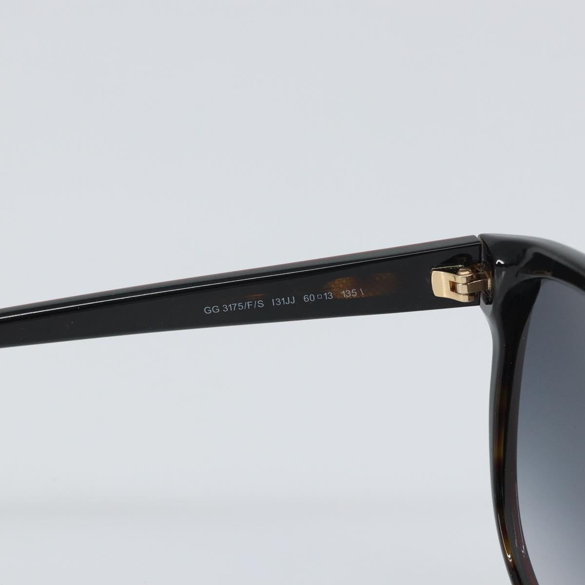 GUCCI Sunglasses plastic Black Auth 168770V
