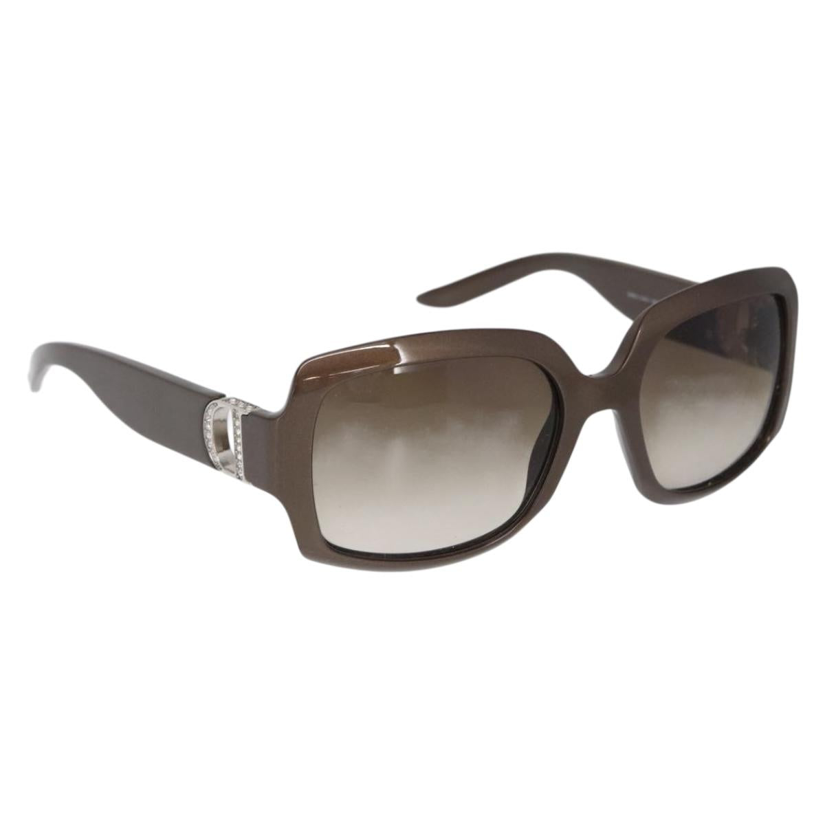 Christian Dior Sunglasses plastic Brown Auth 168776