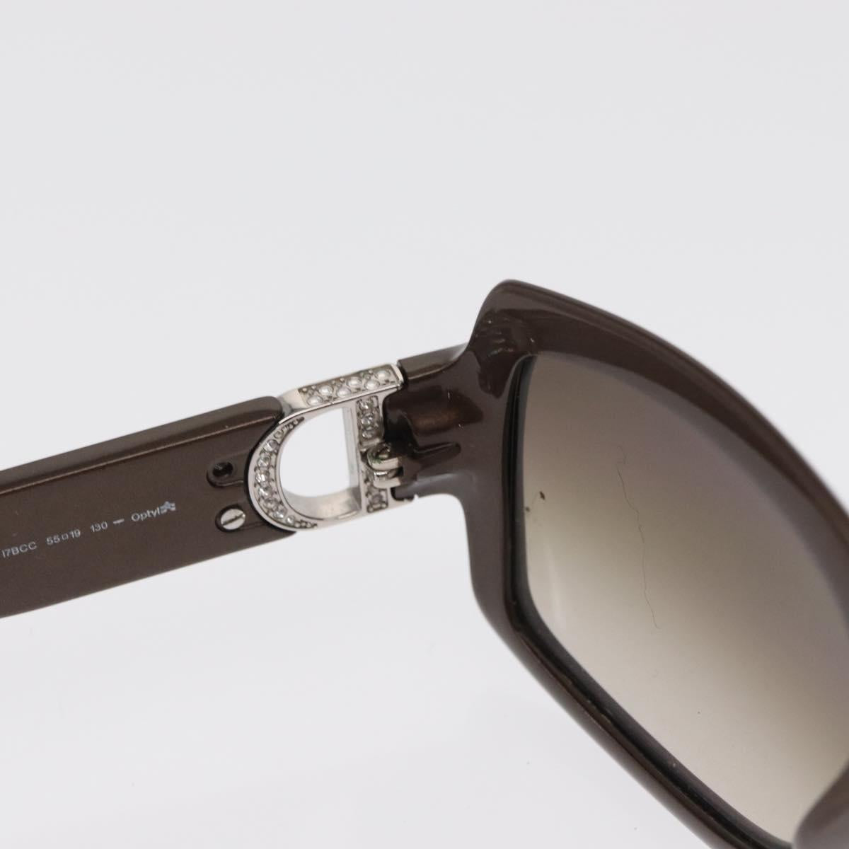 Christian Dior Sunglasses plastic Brown Auth 168776