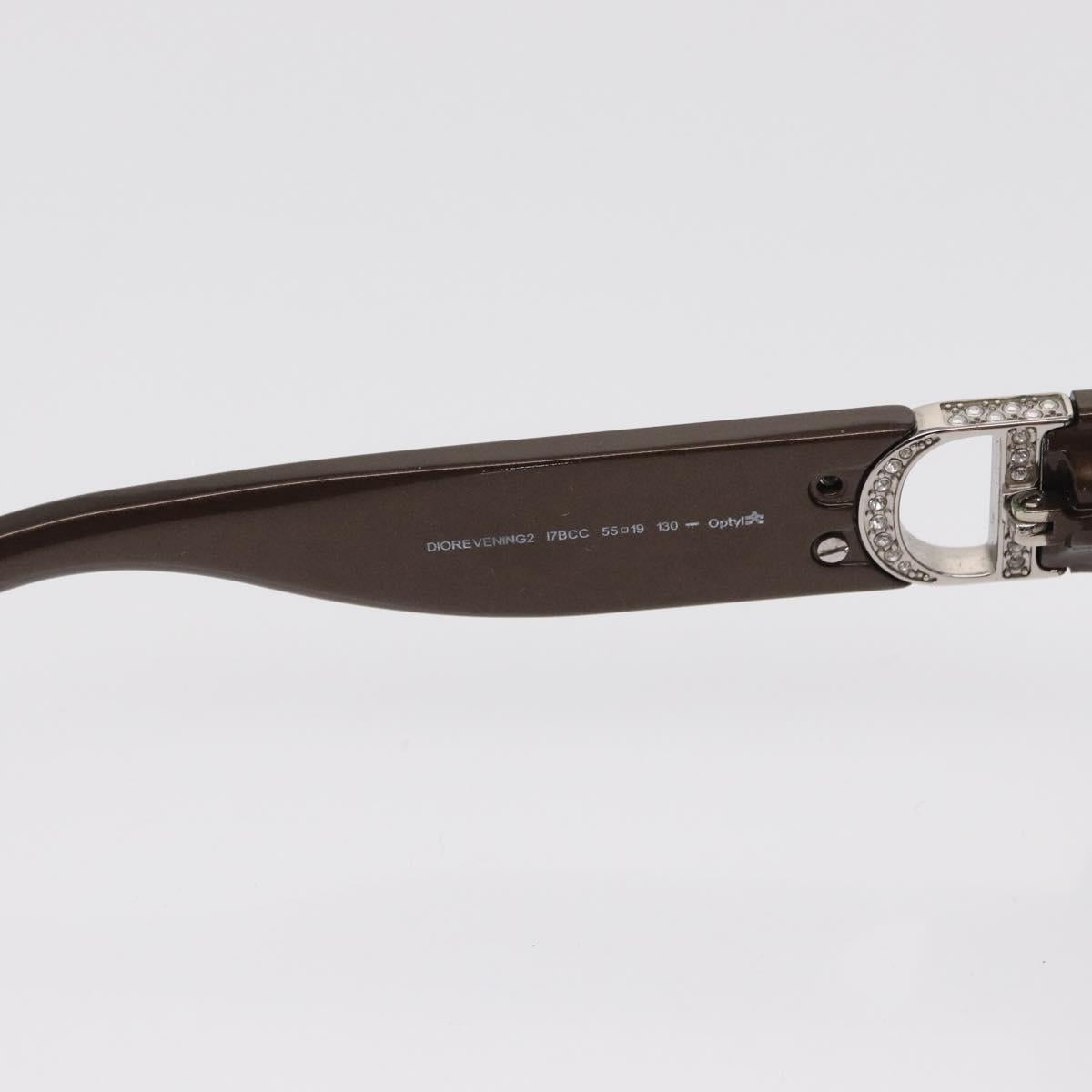 Christian Dior Sunglasses plastic Brown Auth 168776