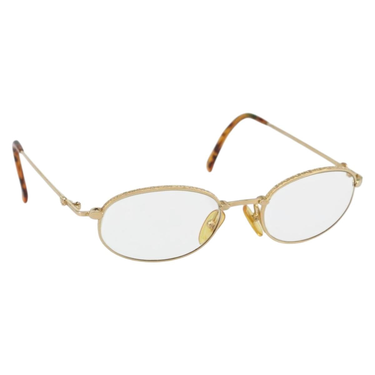 Christian Dior Glasses metal Brown Auth 168779