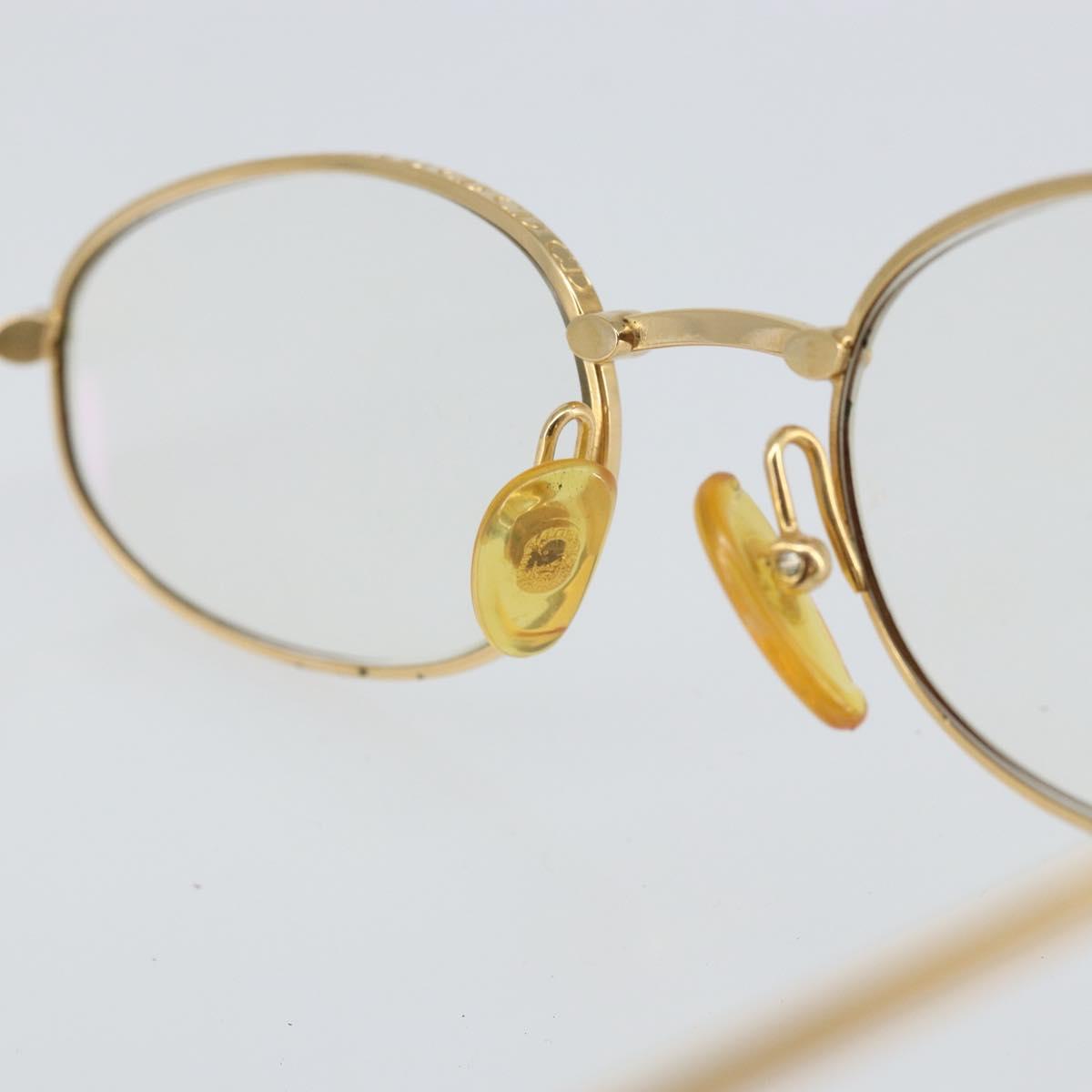 Christian Dior Glasses metal Brown Auth 168779