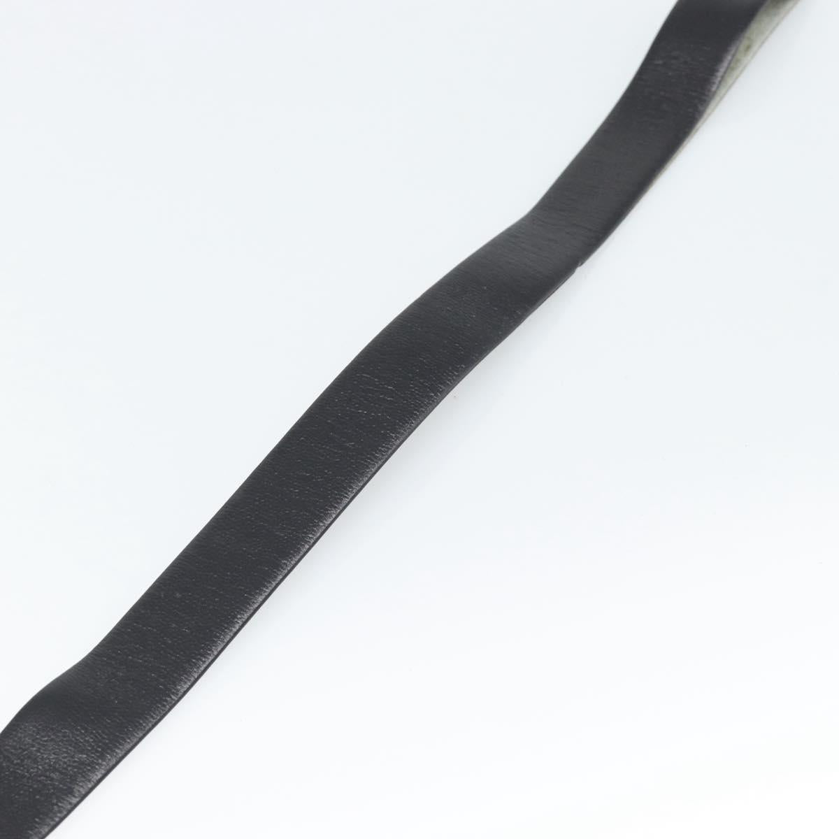 SAINT LAURENT Belt Leather 40.2"" Black Auth 168784