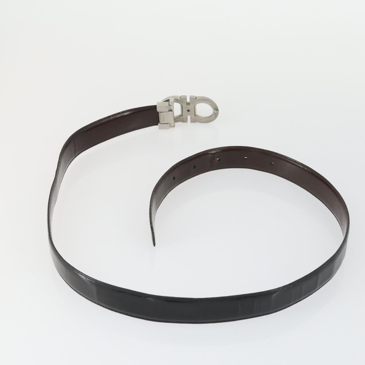 Salvatore Ferragamo Gucci buckle Belt Leather Suede 5 Set Beige Auth 168787